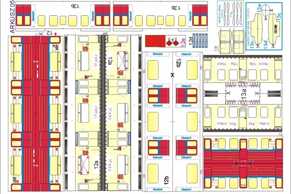 Papierový model - Varšavské Metro vagóny typ 81